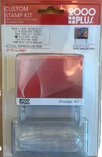 Cosco 2000 Plus Self-Inking Custom Stamp Kit up to 6 Lines 725 Characters Black