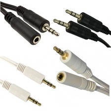 Image of 1m-20m 3.5mm Stereo Jack Male AUX Cable Headphone Extension  Audio 3.5 mm Lead