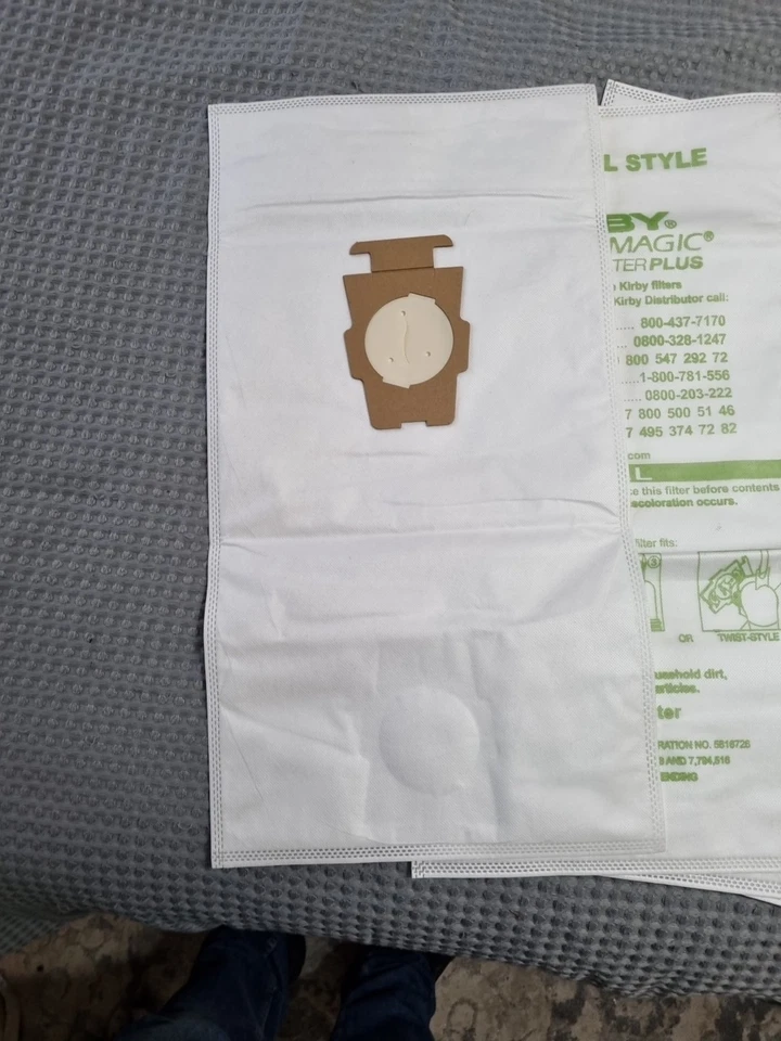 4 X Genuine KIRBY VACUUM BAGS Sentria F & twist Style UNIVERSAL ~  MICRON MAGIC  - Image 4 of 4