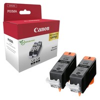 Canon PGI-520 BK Twin-Pack Schwarz Druckerpatronen, 2Er-Set