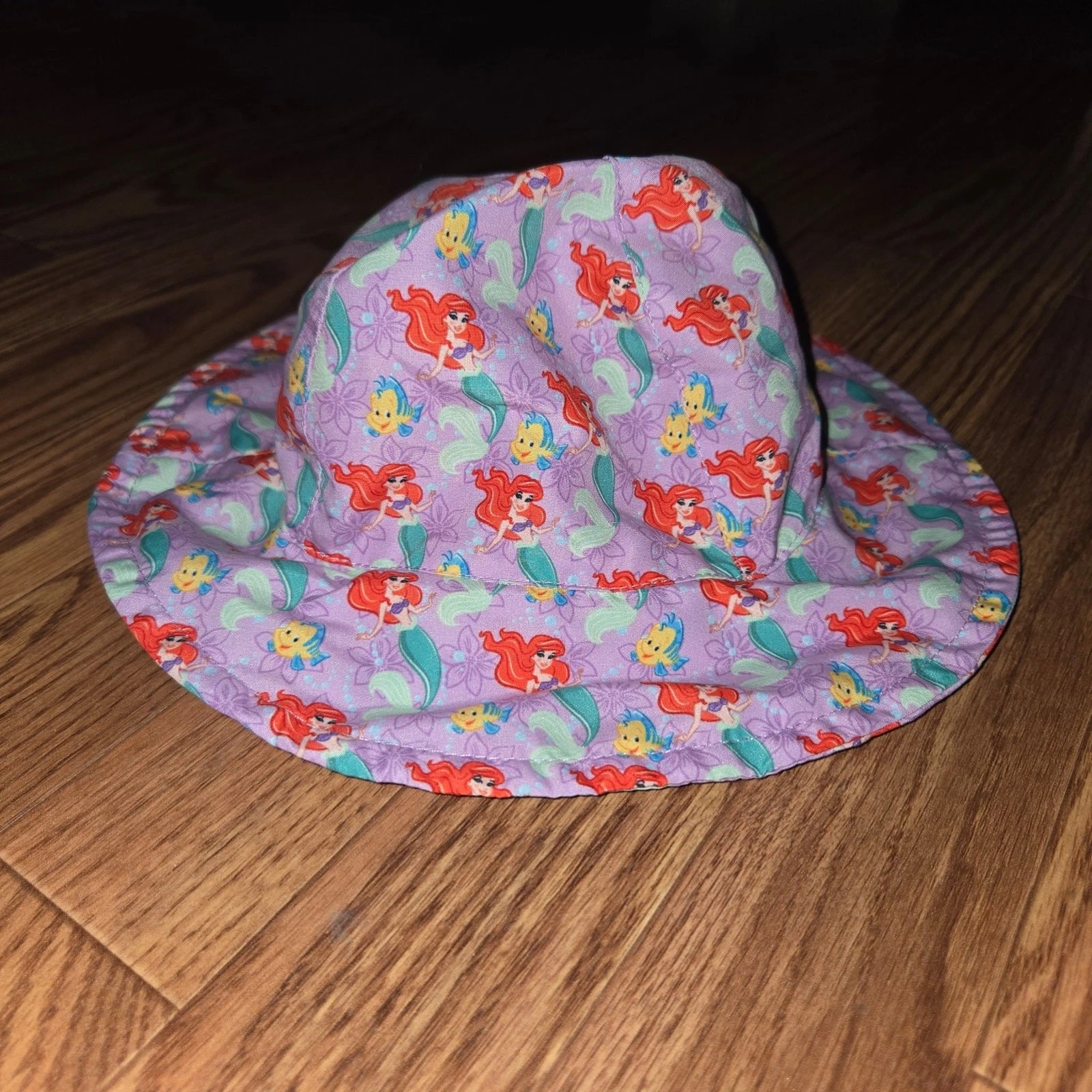 Disney Baby Ariel Bucket Sun Hat The Little Mermaid 0-12 Months