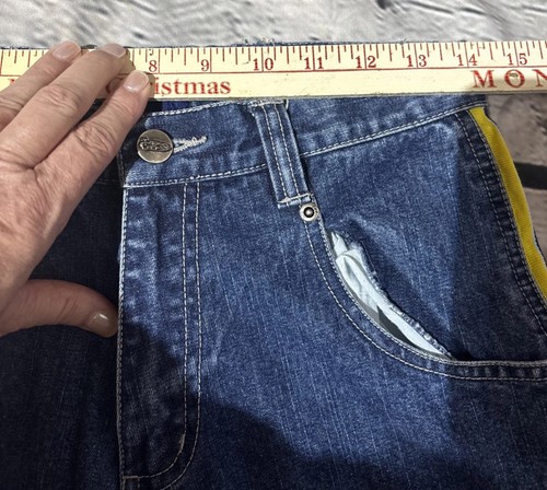 Vtg Lee Pipes Jeans Youth Sz 14 (28Wx27L) Stripe 90s Skater Y2K Grunge READ - Picture 9 of 13