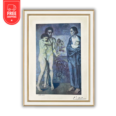 Pablo Picasso La Vie, 1903 Vintage Style Print Artwork