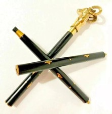 Antique Style Victorian Cane Wooden Walking Stick Vintage Designer Brass Handle