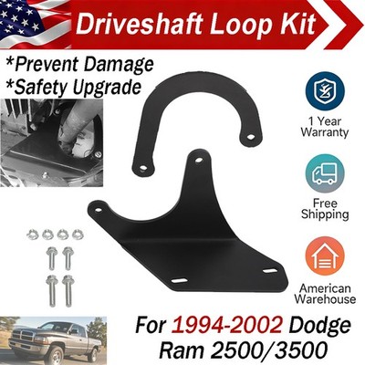 Front Driveshaft Safety Loop Kit For Dodge Ram 2500 / 3500 1994-2002 - No Drill