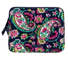 VERA BRADLEY Quilted Zippered iPad Tablet Case Retired Petal Paisley
