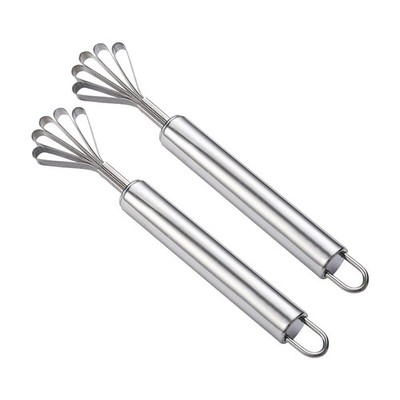 Stainless Steel Fruit Scrapers Manual 2 Pcs Coconut Meat Removal Tool Set