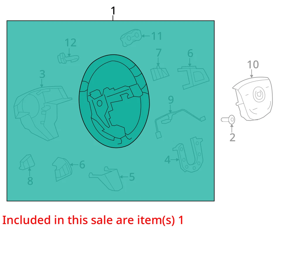 2009-2014 GM CADILLAC CTS РУЛЕВОЕ КОЛЕСО 22982684 НОВЫЙ OEM - Изображение 3 из 4