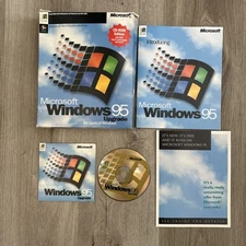 Microsoft Windows 95 Upgrade CD-ROM Edition Complete in Box w/ Manual & CD Key