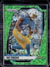 2024 Panini Prizm #158 Gus Edwards No Huddle Neon Green #/10