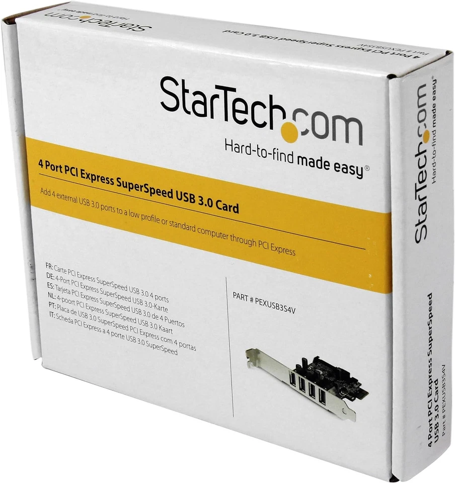 StarTech.com 4-Port PCI Express SuperSpeed USB 3.0 Controller Card with UASP - U - Image 3 of 4
