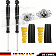 2 STOßDÄMPFER +DOMLAGER +PROTECTION-KIT HINTEN FÜR VW Polo 9N 6R 6C Ibiza III/IV