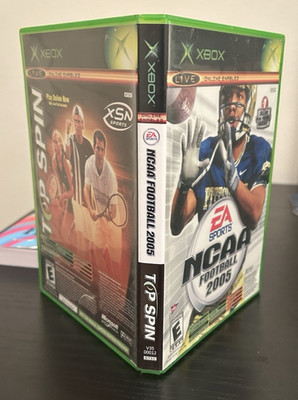 NCAA Football 2005 / Top Spin Combo (Xbox) - complete, tested & working OG Xbox