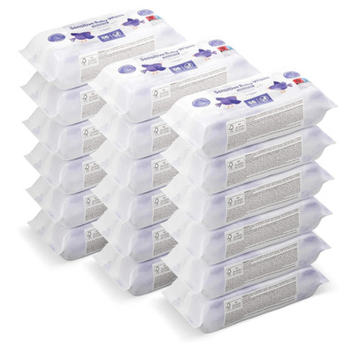 Mama Bear Sensitive Baby Wipes, Fragrance-Free, Aloe Vera, 18 Pack (1008 Wipes)