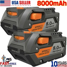 PACK For Ridgid R840087 8.0Ah Lithium Battery Rigid 18 Volt R840085 Power Tools