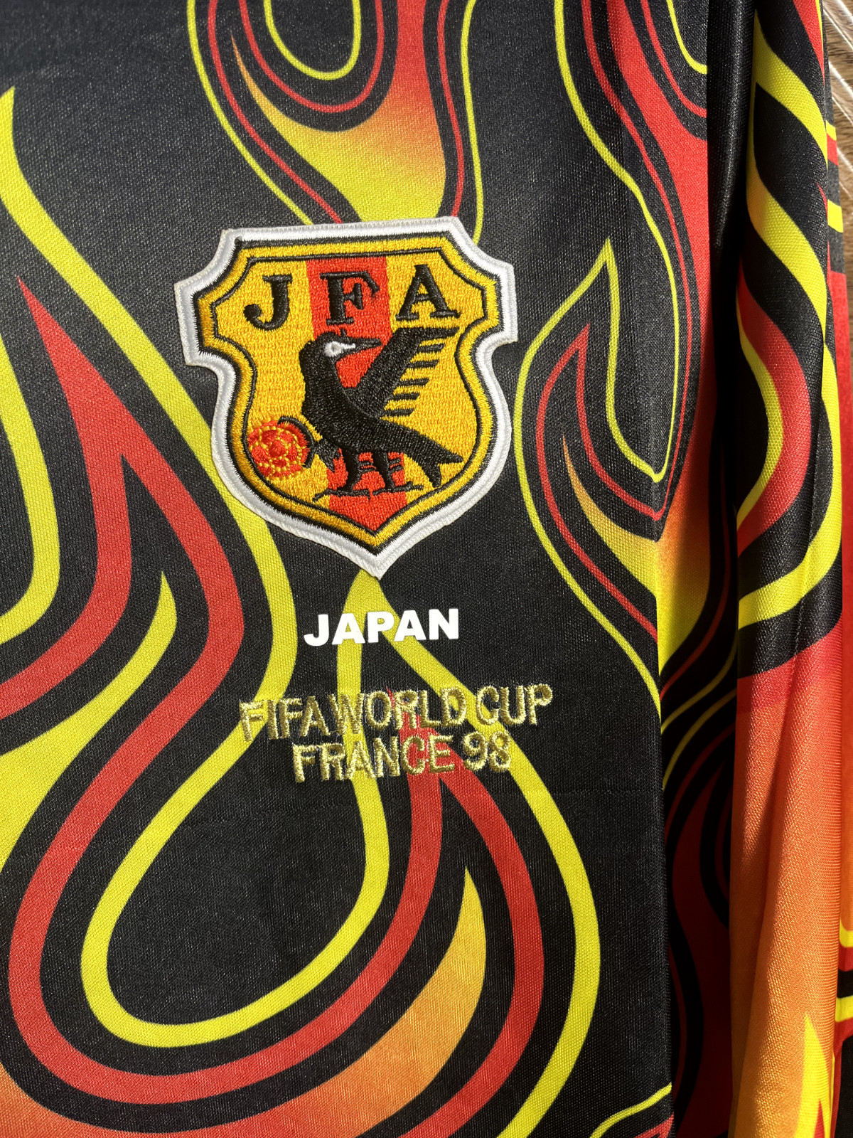 JAPAN TEAM Jersey Size MEDIUM 1998 1999 GOALKEEPER Shirt Soccer Football thumbnail 5