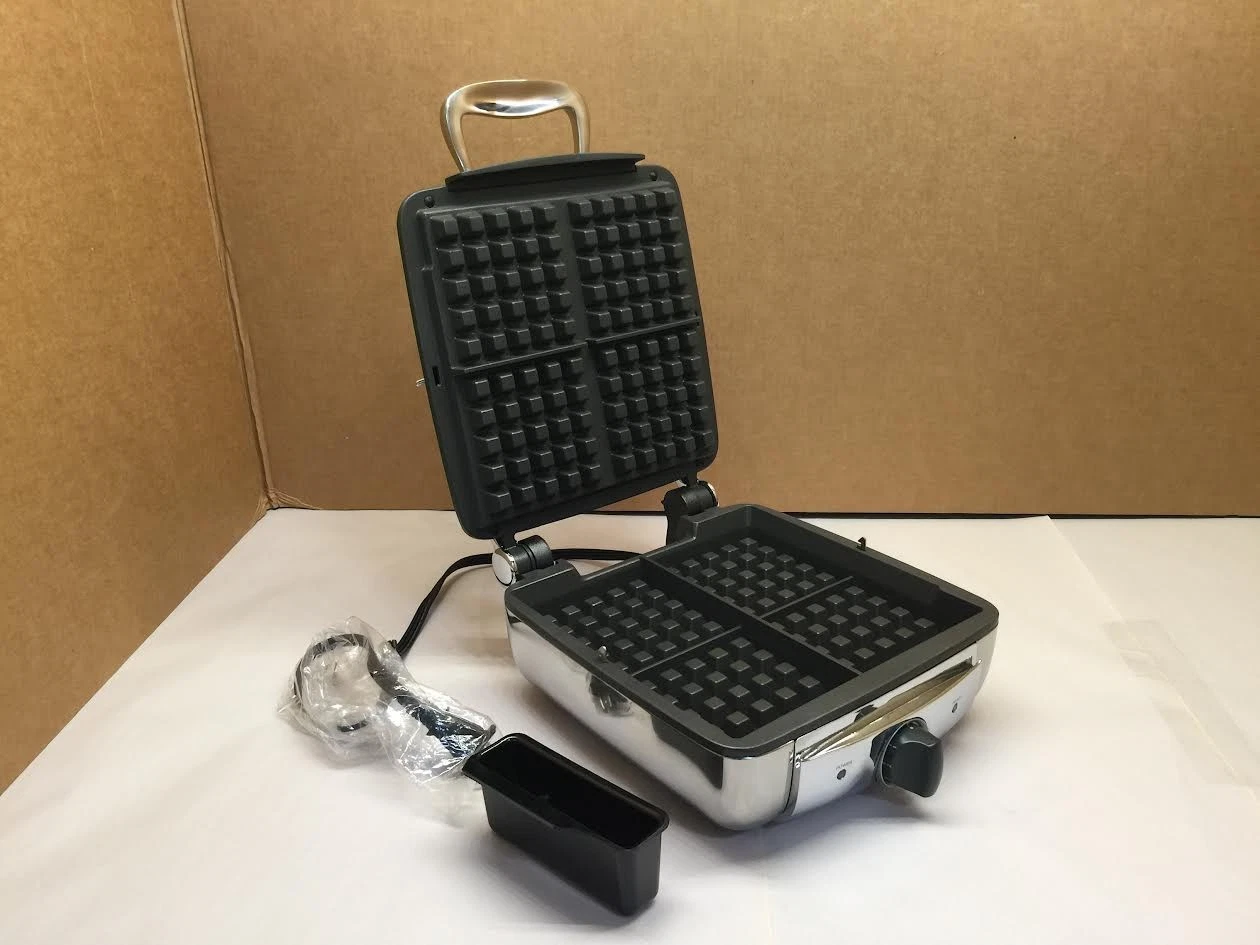 All-Clad Stainless Steel Belgian Waffle Maker 4-Square, Silver