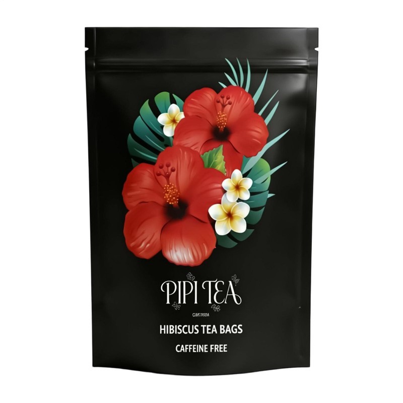 Organic Hibiscus Tea Bags &ndash; Caffeine Free Herbal Tea Rich 