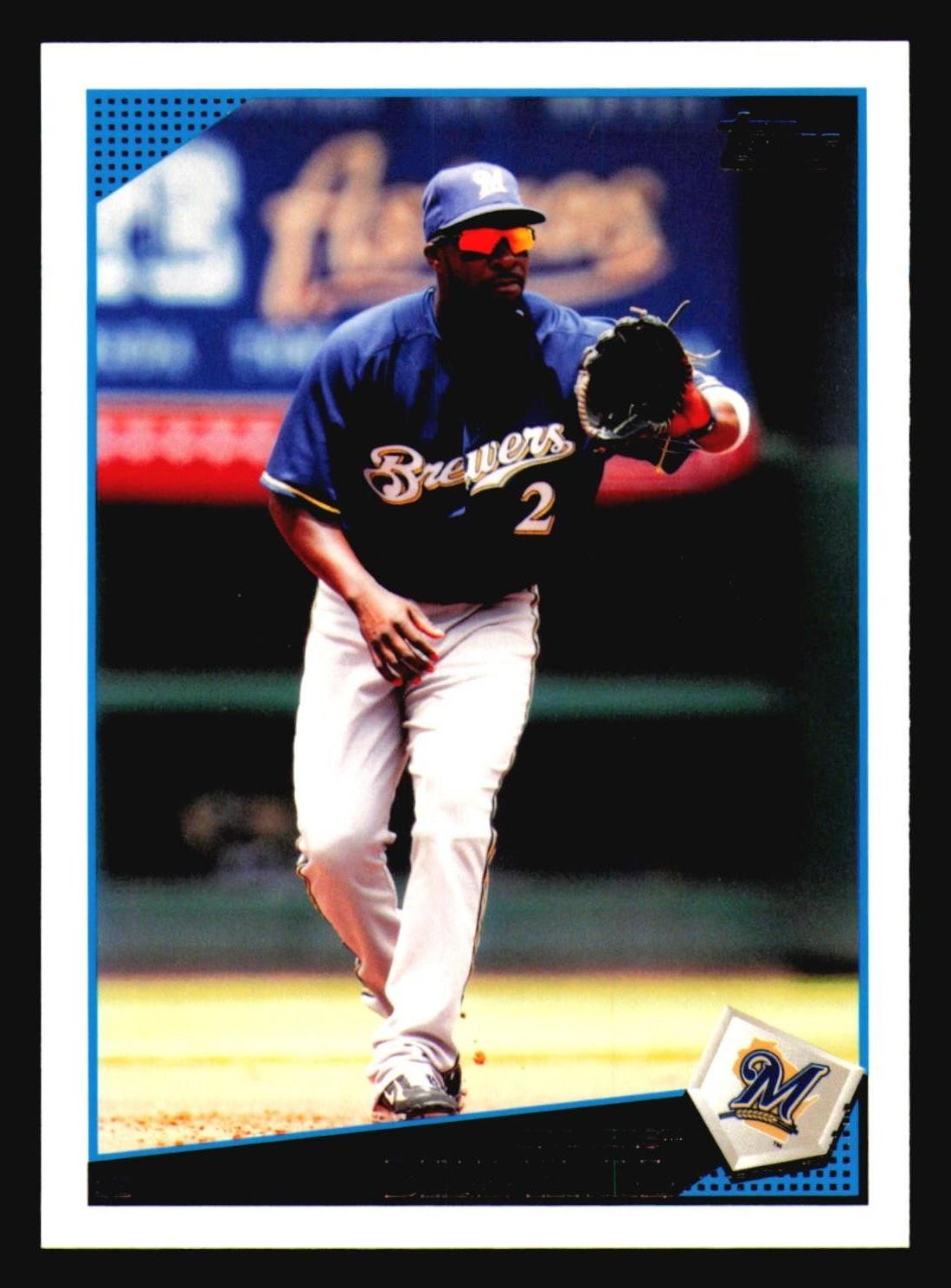 Bill Hall 2009 Topps #472 Milwaukee Brewers
