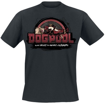 Deadpool T-Shirt Herren 3 - Deadpool And Wolverine - Dogpool schwarz S