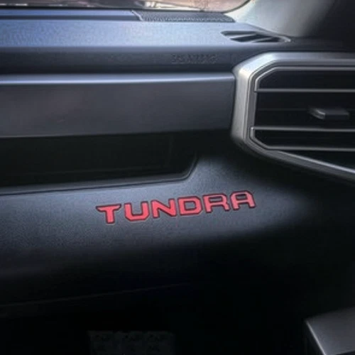 RED DASHBOARD LETTERS FOR TUNDRA 2022 2023 2024 2025 2026 DASH INSERT NOT DECALS