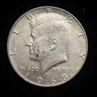 40% Silver 1968 Kennedy Half Dollar - 08-38