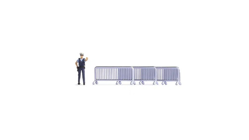 NOCH 16519 - 1/87 / H0 Tiny-Scenes ""Police Operation"" - New