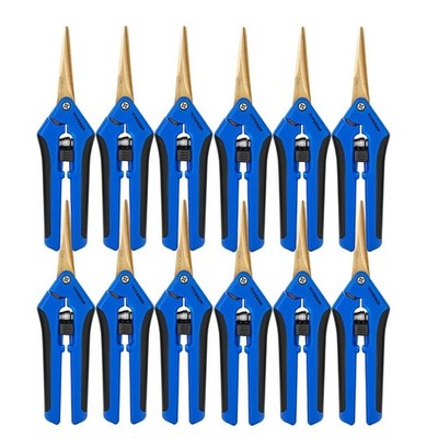 VIVOSUN Gartenschere 16,5 cm   Präzisionsschnitt mit Titanium-Beschichtung,12pcs