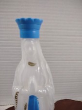 Vtg Religious Catholic 7.5" Plastic Bottle Mary Holy Water Lourdes France Empty