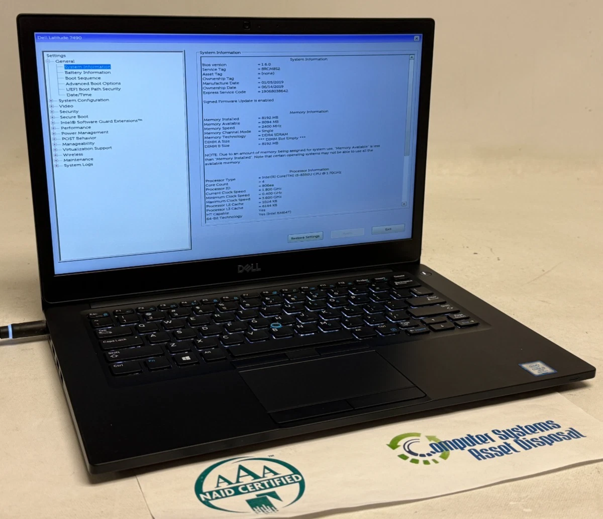 Dell Latitude 7490 PC 14-14.9 in Screen for Sale | Shop New & Used