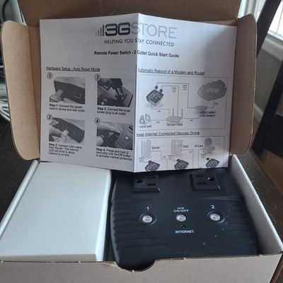 Brand New UIS-522B Internet Enabled IP Remote Power Reboot Switch Via App or Web