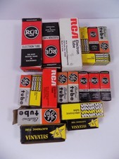 Lot of 19 Assorted Vintage Electron Electronic Tubes - RCA Sylvania GE