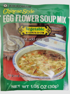 KIKKOMAN Chinese Style Egg Flower Soup Mix Vegetable, BB 1/27, Lot of 6