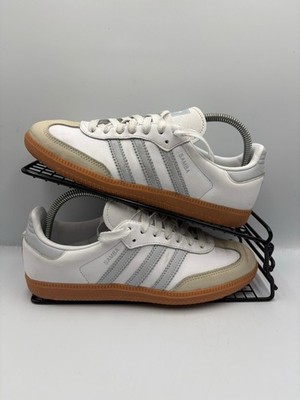 Adidas Originals Samba Damen-Turnschuhe weiß Leder UK-Größe 5,5