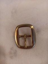 New Polished Solid Brass Belt Buckle .75" Center Bar Style