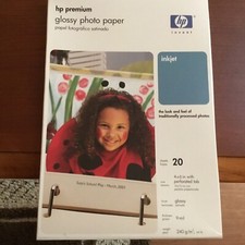 HP Premium Glossy Photo Paper 4x6 20 Sheets Unopened