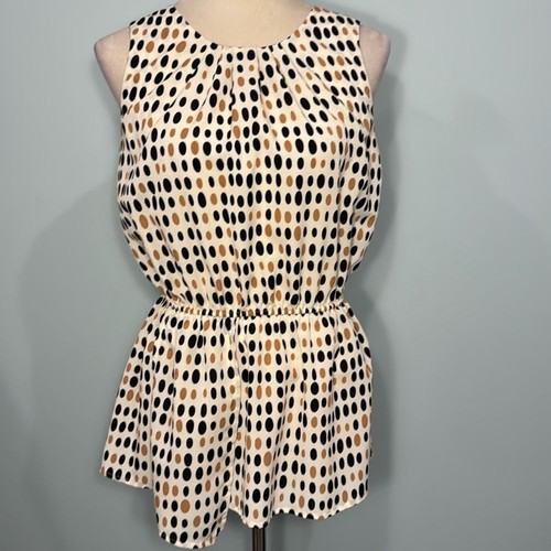 JB by JULIE BROWN summer peplum top Size 4