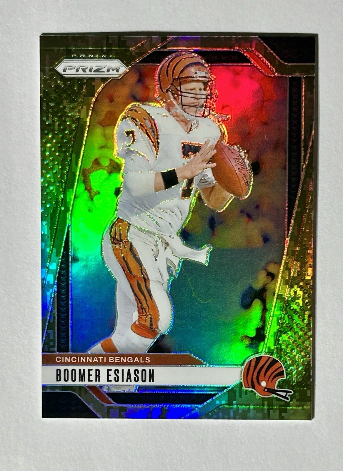 2024 Panini Prizm #61 Boomer Esiason Snakeskin /15 SSP Bengals RG5