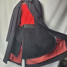 Vtg 1950s Wales Of Ye Town Boston GAB-O-LUX Trench Coat Removable Wool Vest OOAK