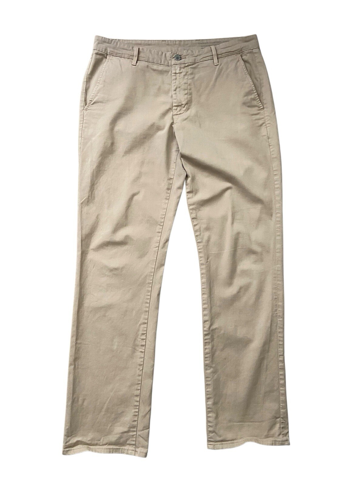 AG Adriano Goldschmied Standard Issue Khaki Pant Mens 33x32 Beige Straight Leg