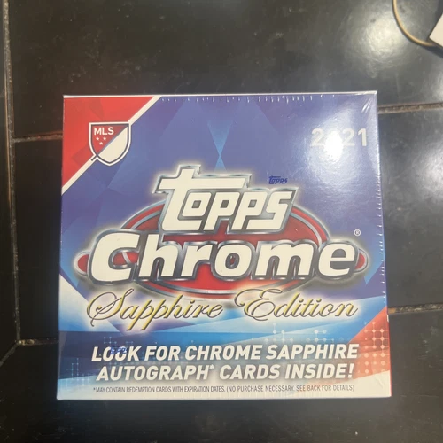 2021 Topps Chrome Sapphire Edition MLS Soccer Factory Sealed Box