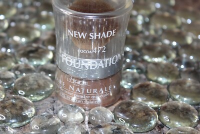 New Sealed L'Oreal Bare Naturale Gentle Mineral Foundation COCOA 472 Rare