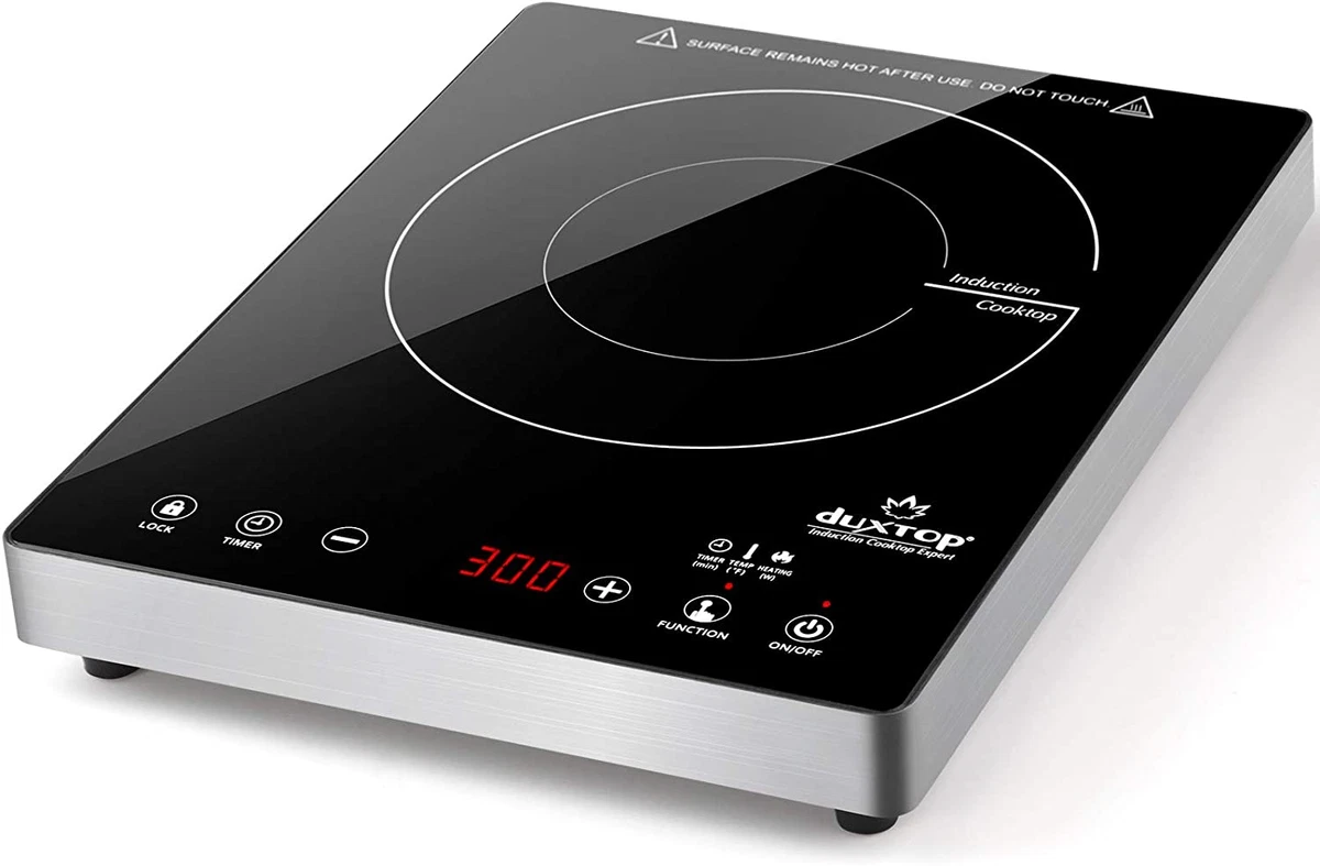 Duxtop Portable Induction Cooktop, High End Full Glass Induction