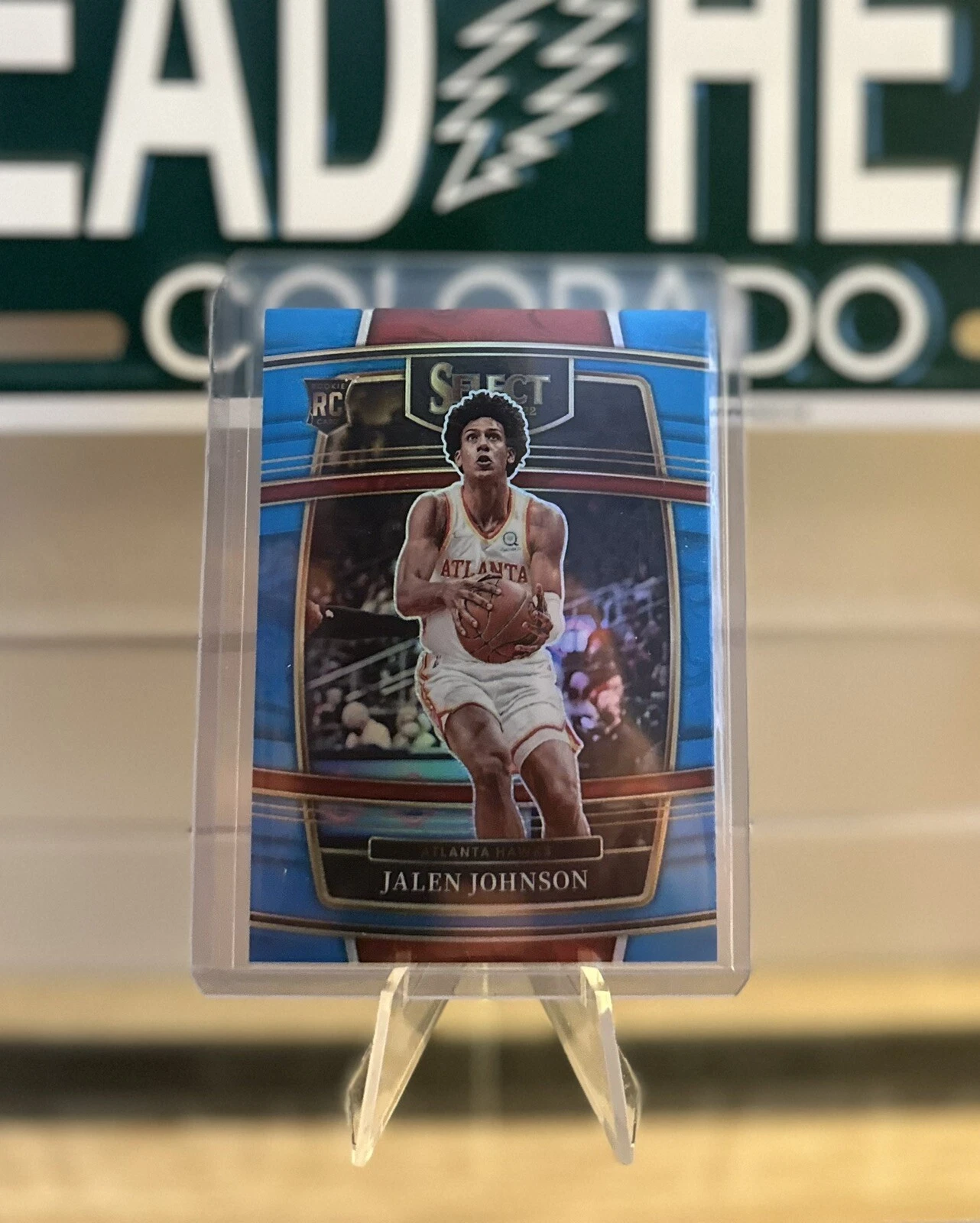 2021-22 Select Jalen Johnson #17 Concourse RC Light Blue /299 Hawks Rookie Rare
