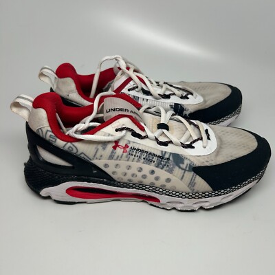 Under Armour HOVR Infinite Summit Sneakers White Black Red Men's 7.5 Women's 9