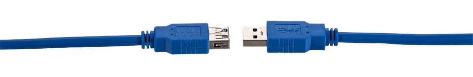 USB 3.0 Extension Cable Blue AM to AF Super Speed EXT Cord 3-15ft Multi-Pack LOT - Image 3 of 4