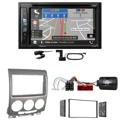 Pioneer AVIC-Z730DAB USB Navigation Bluetooth MP3 CD Einbauset für Mazda 5 CR