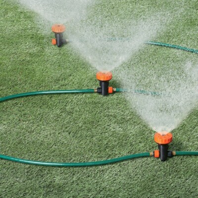 Set of 3 - 3 in 1 Portable Garden Lawn Sprinkler System with 5 Spray Settings