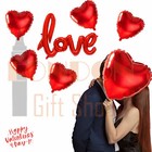 LOVE HEART SHAPE BALLOONS Wedding Party Romantic baloon Birthday decoration UK