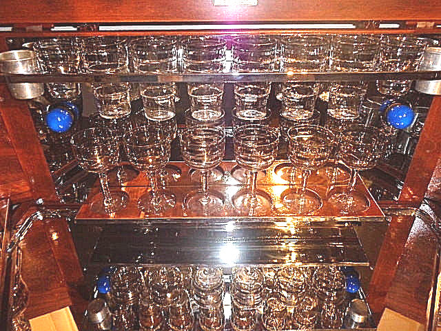 Philco Radio Bar & Original Glassware 1937 Pallet RESTORED